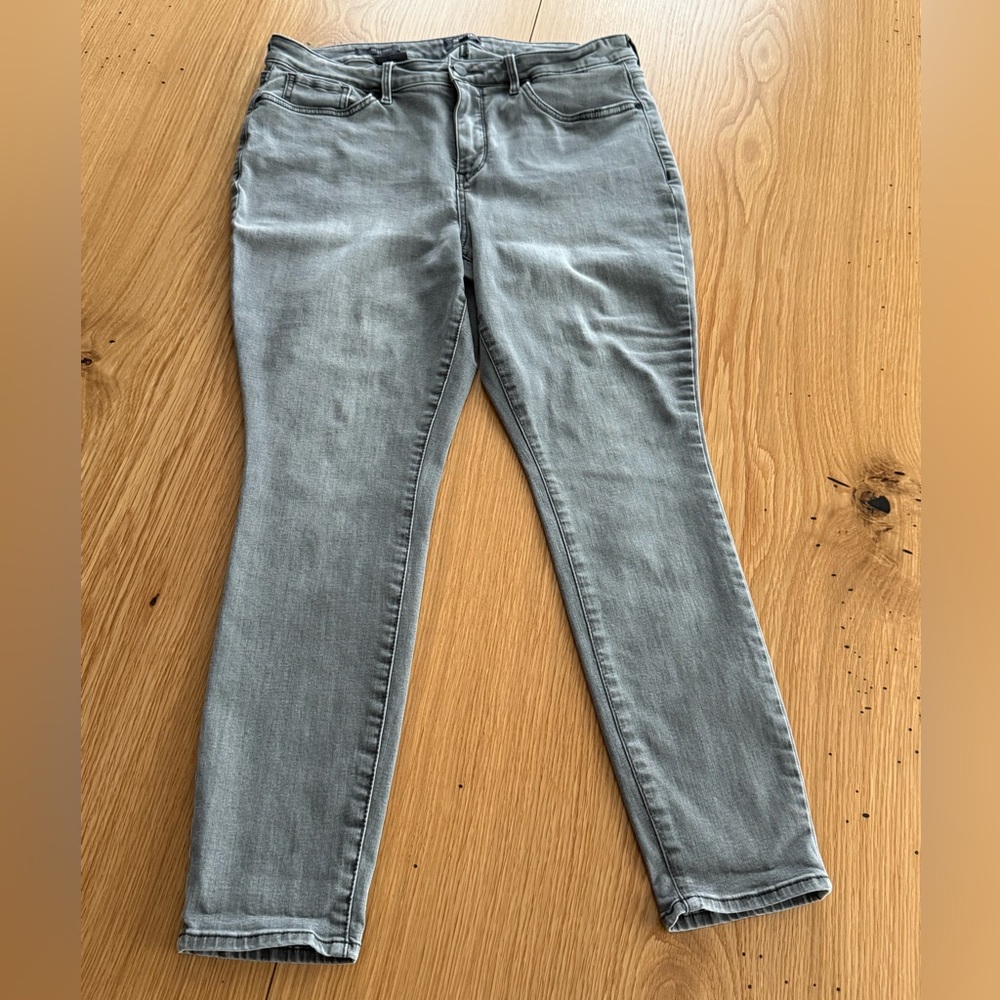 NYDJ Ami Skinny Jeans in Gray, 12P